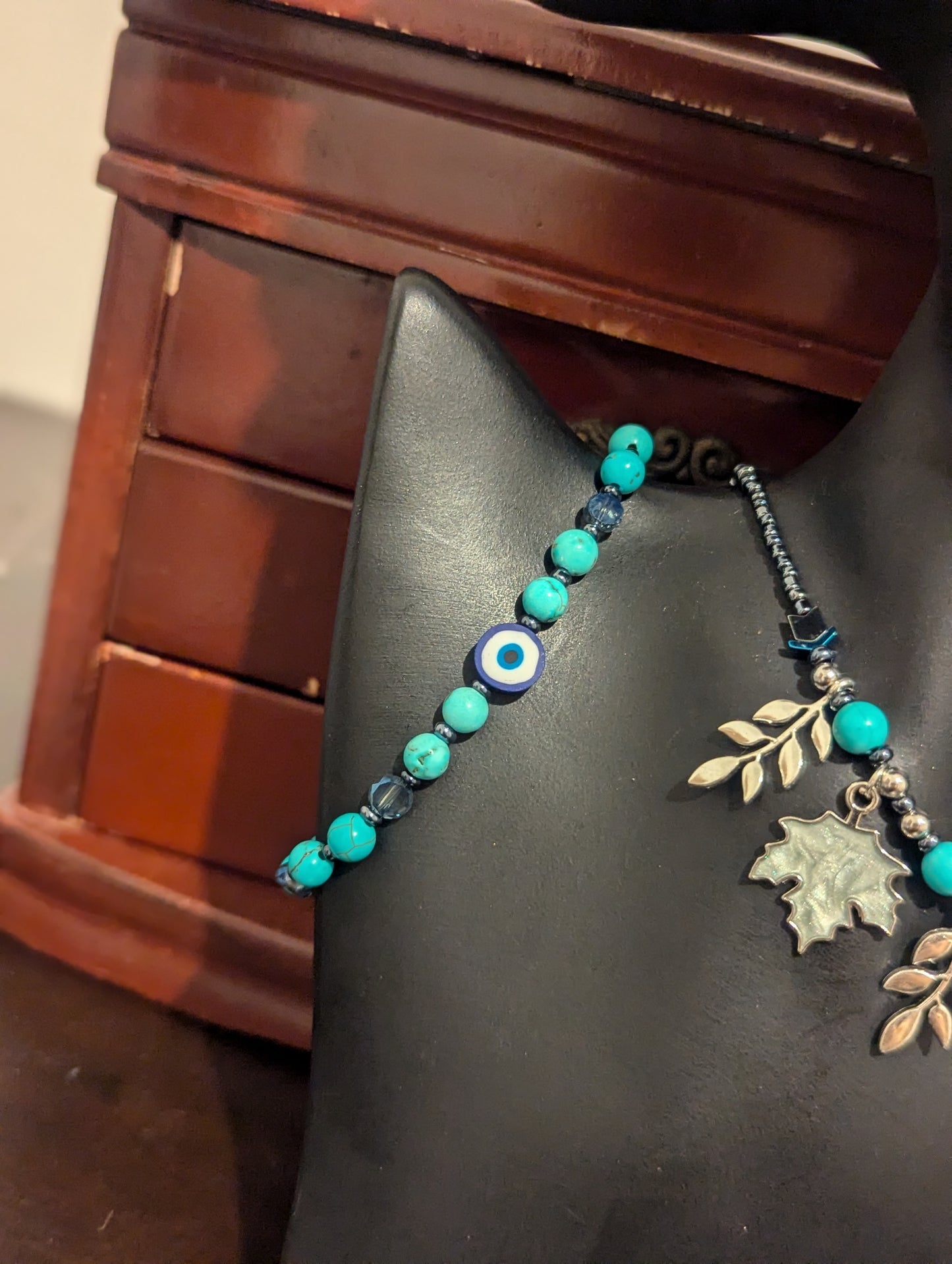 Light Blue Magen David Leafy Set