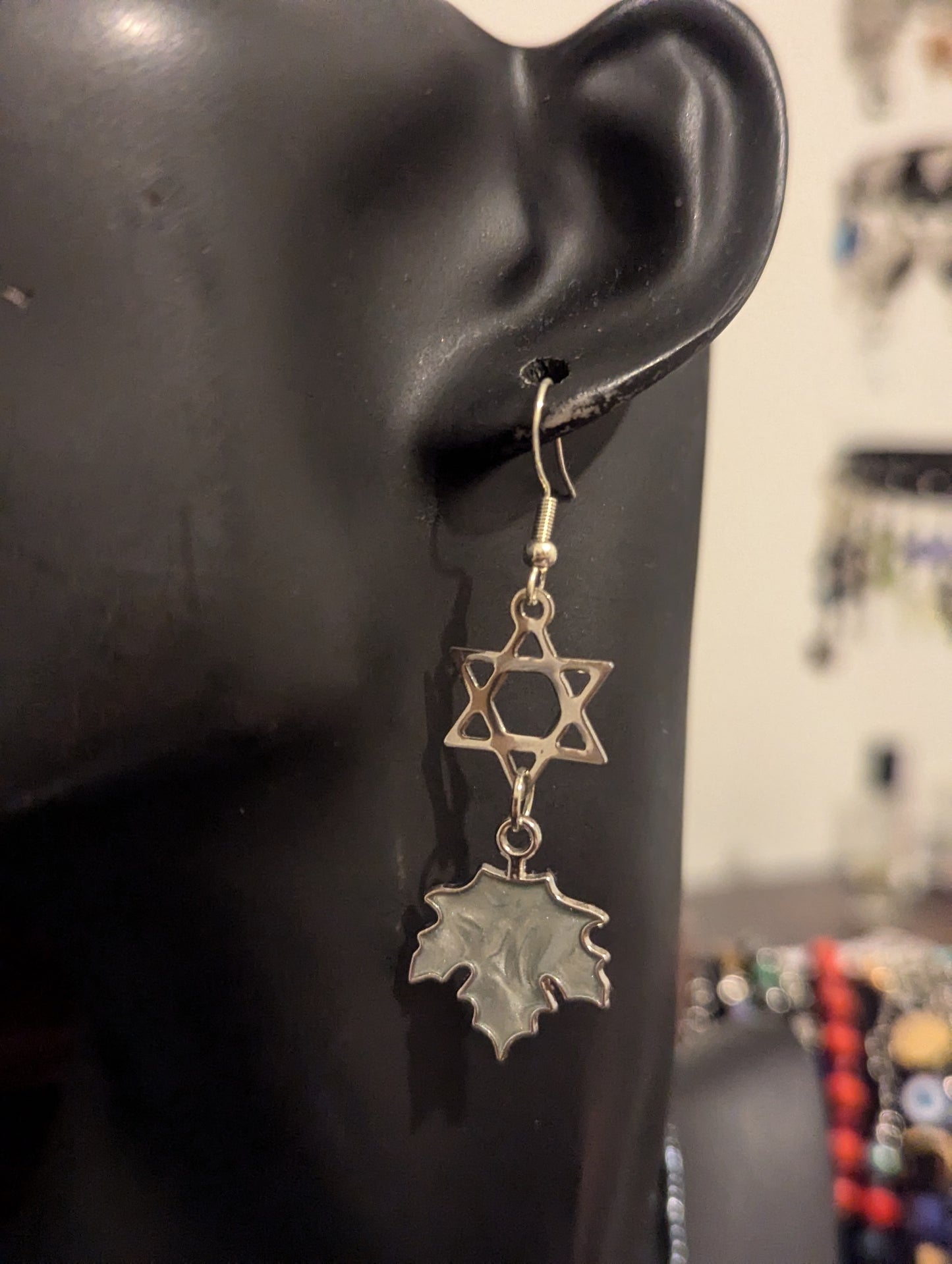Light Blue Magen David Leafy Set