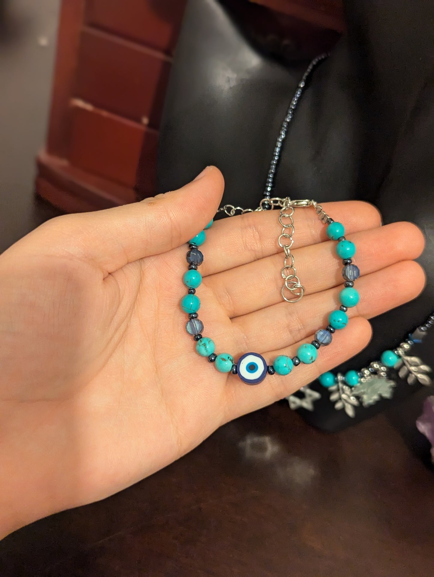 Light Blue Magen David Leafy Set