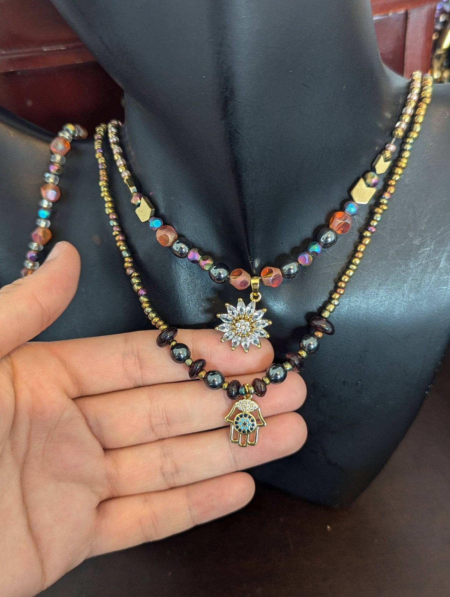 Hamsa & Daisy Layered Set