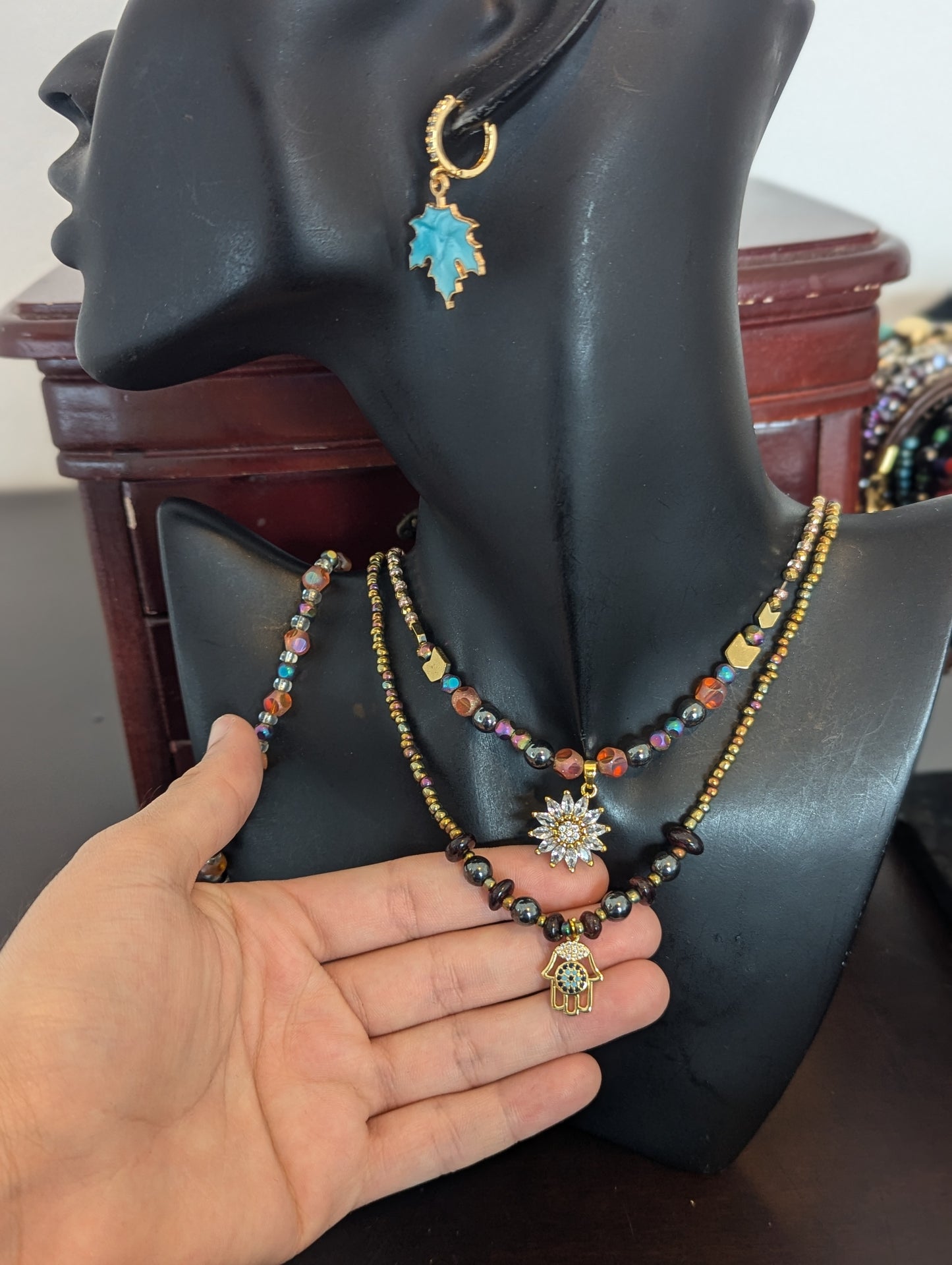 Hamsa & Daisy Layered Set