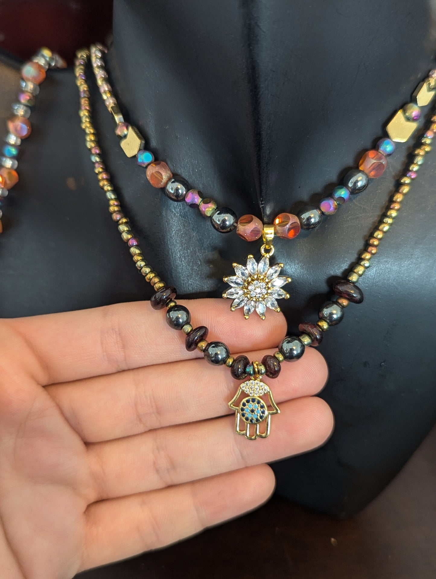 Hamsa & Daisy Layered Set