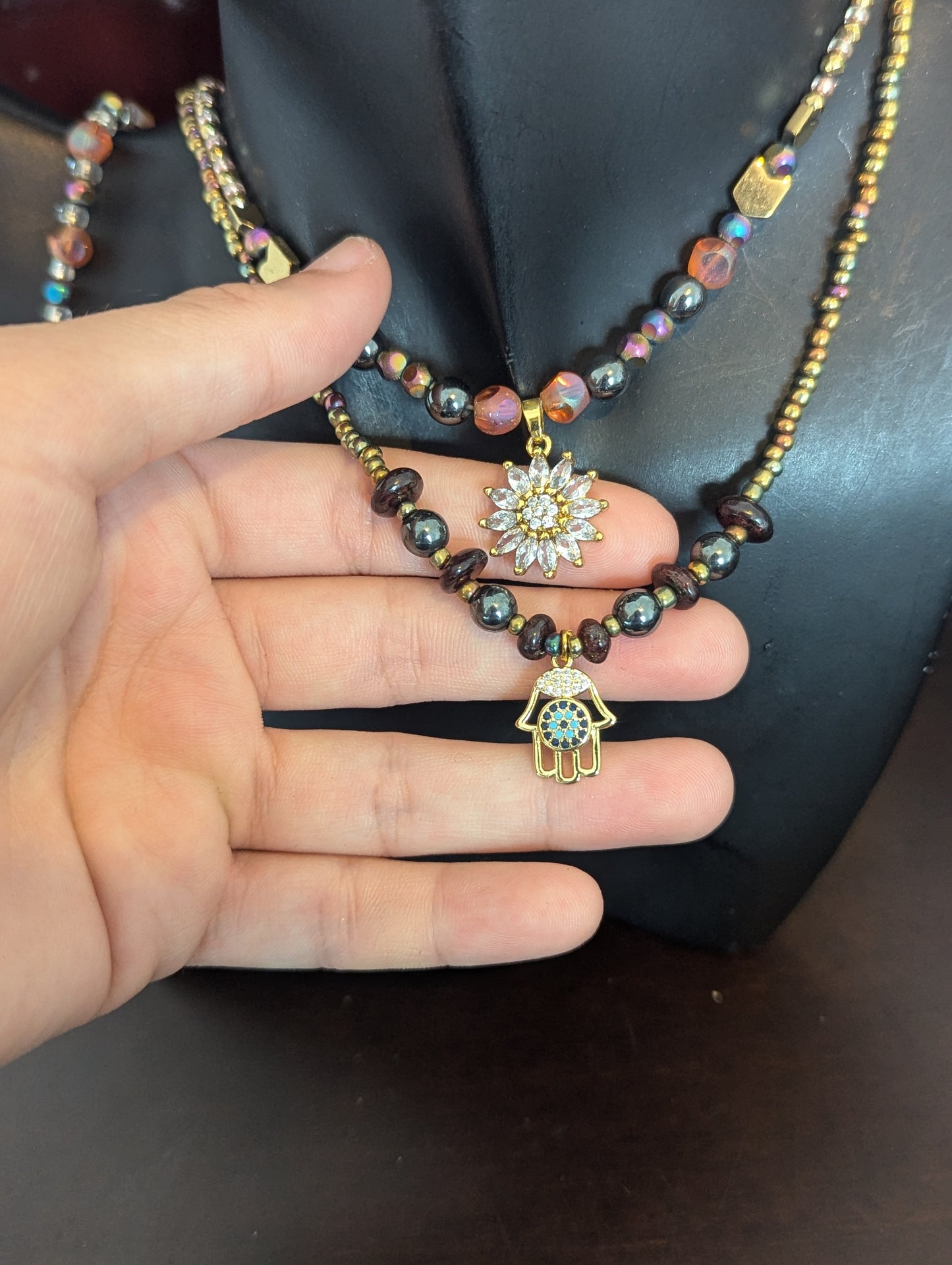 Hamsa & Daisy Layered Set
