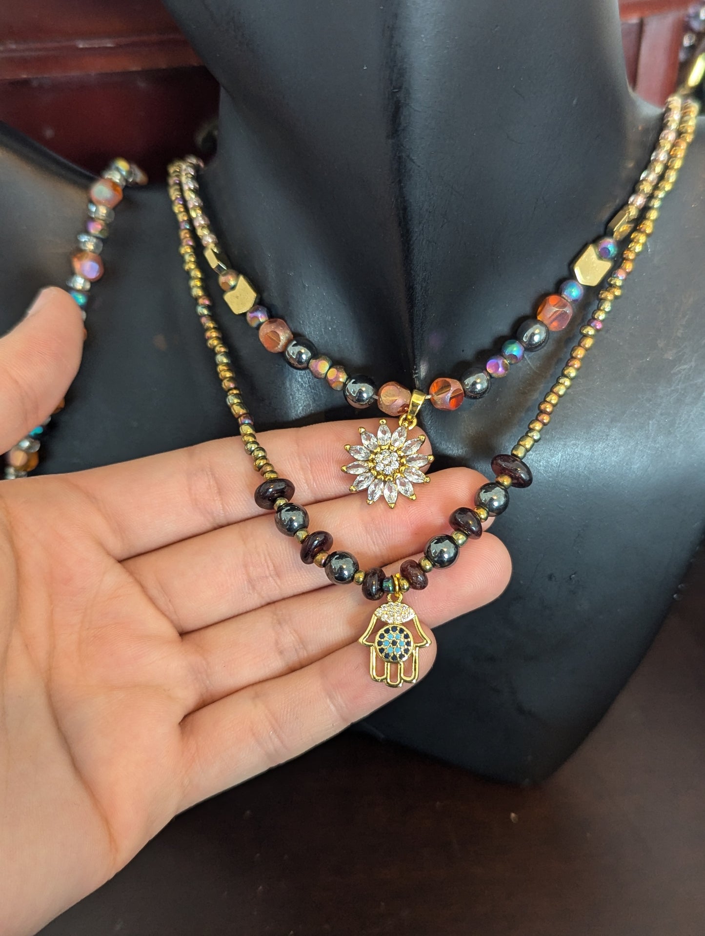 Hamsa & Daisy Layered Set