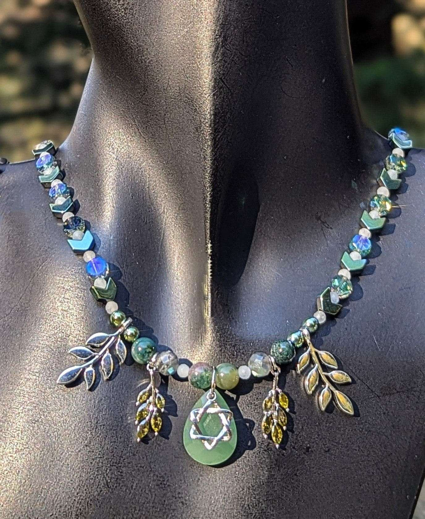 Nature Loving Soul Tree Set with Aventurine and Sterling Silver