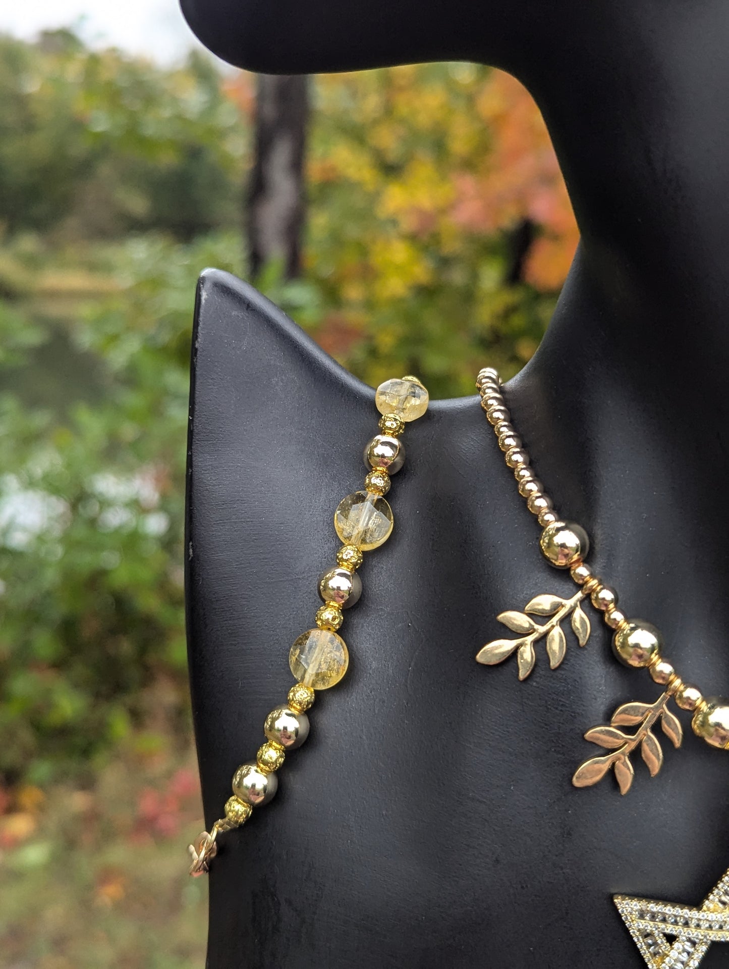 Statement Piece with Gold Plated Zirconia Magen David