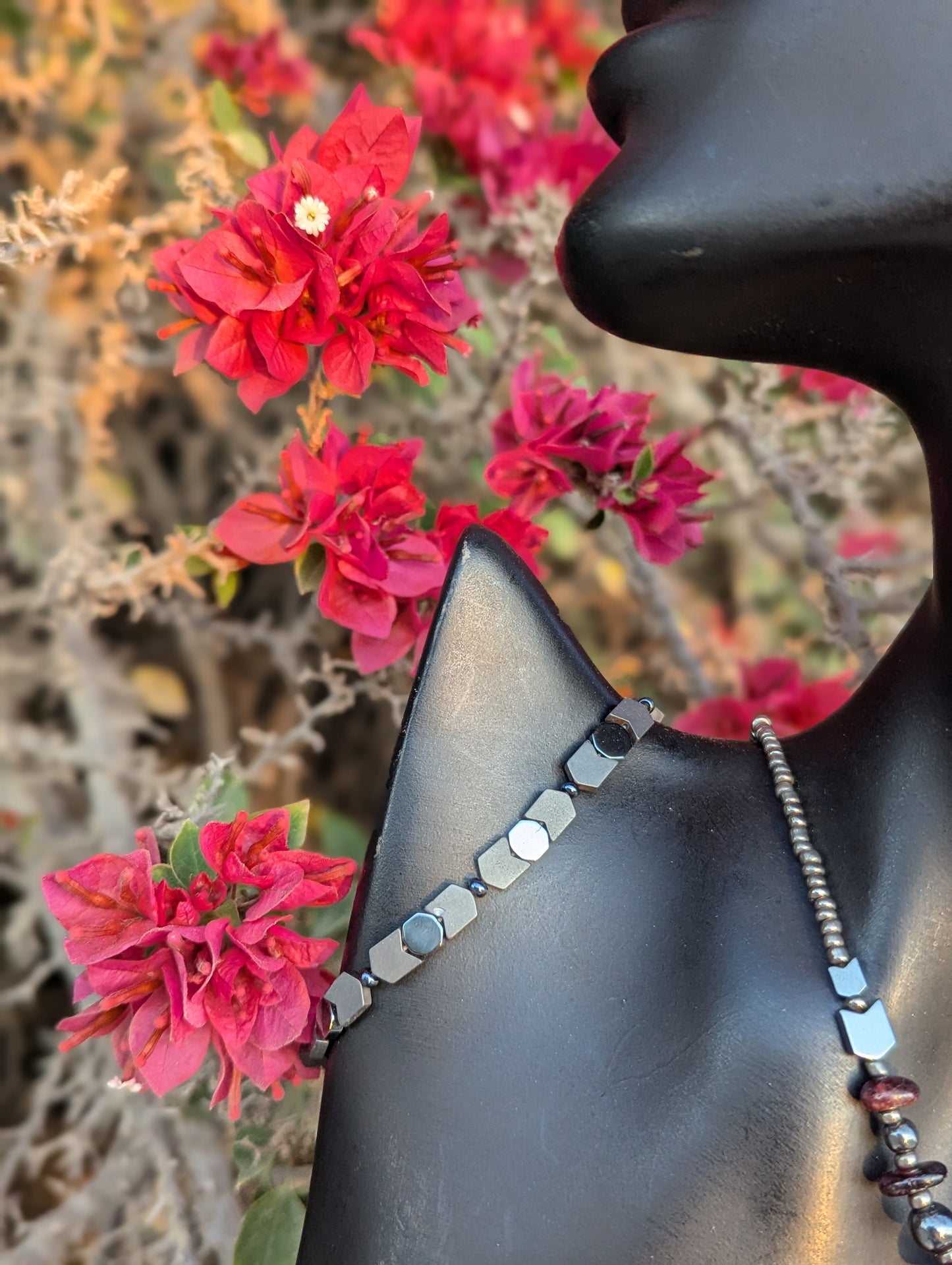 Garnet & Rose Quartz Set