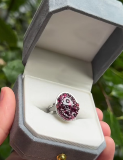 Many Garnets ADHD Ring
