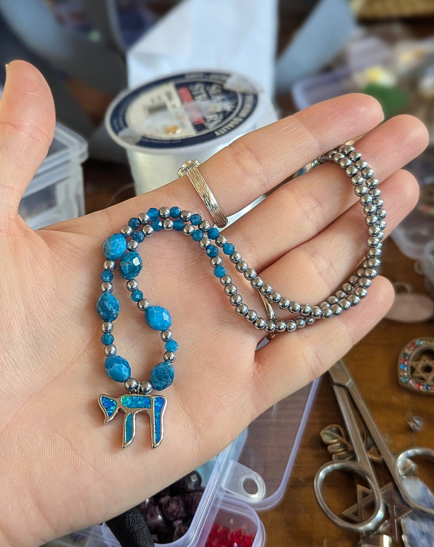 Chai Apatite Gemstones Necklace