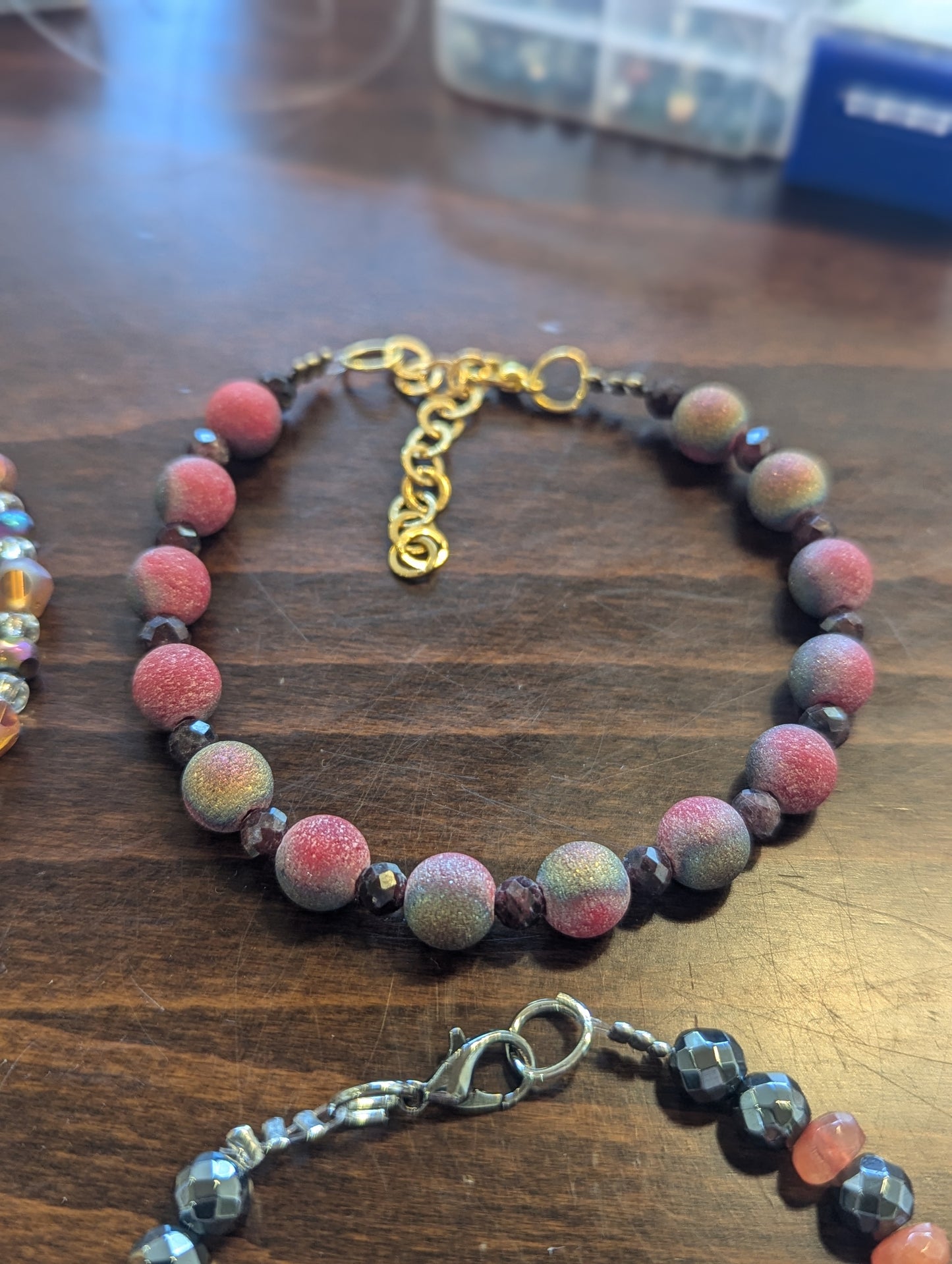 Orange Gold Set 3 with Garnets