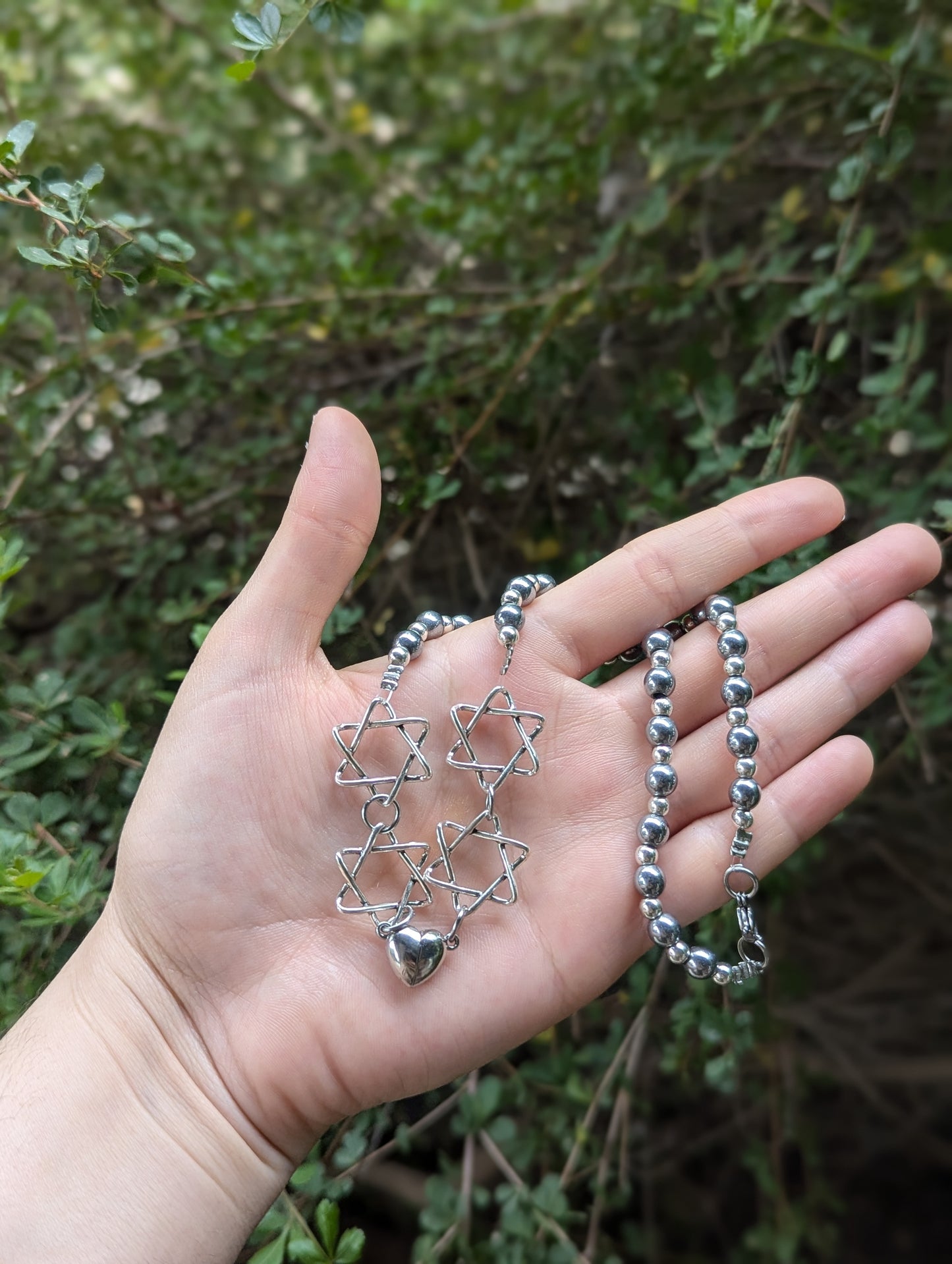 Broken and Healing Jewish Heart Necklace