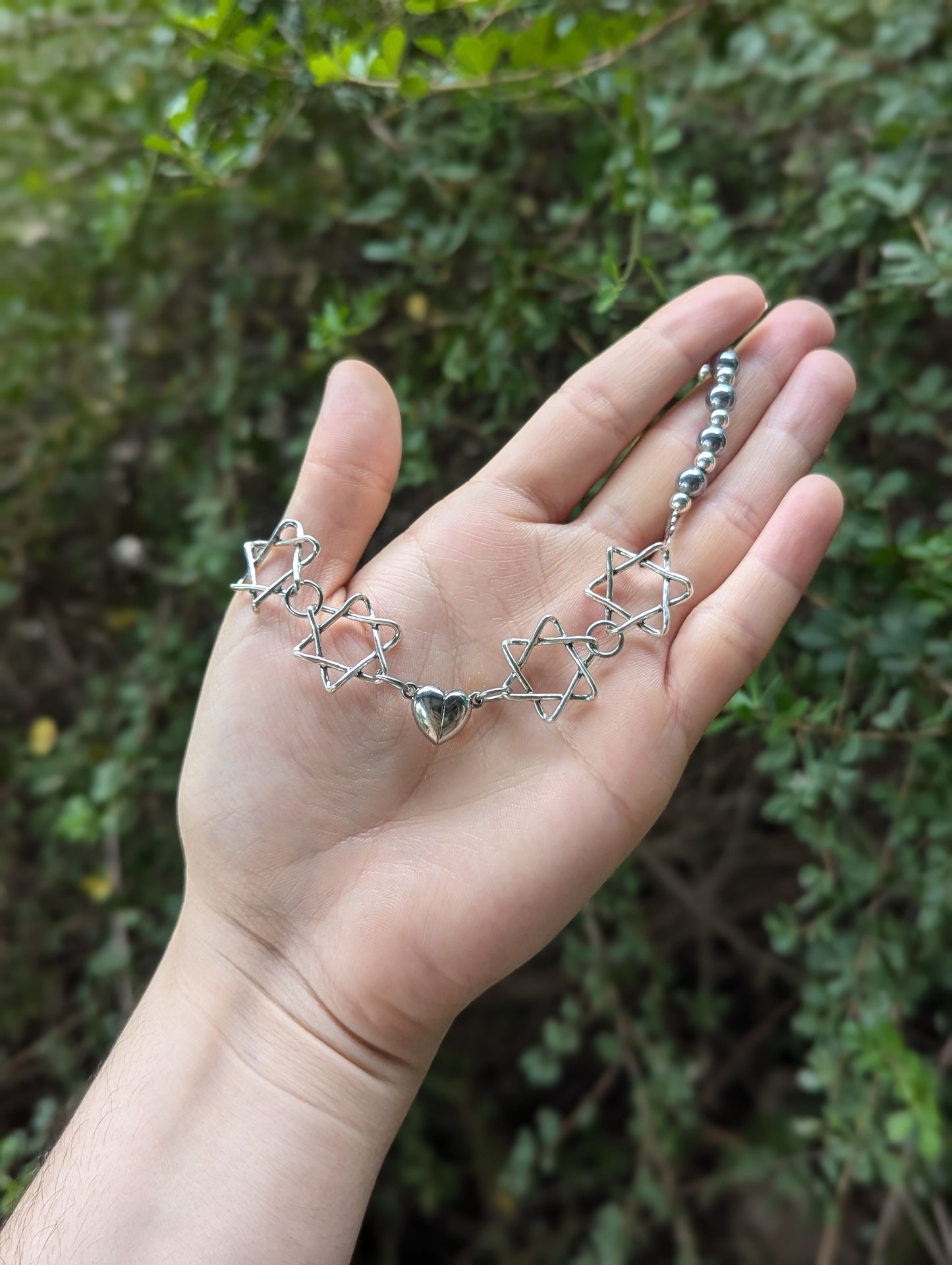 Broken and Healing Jewish Heart Necklace
