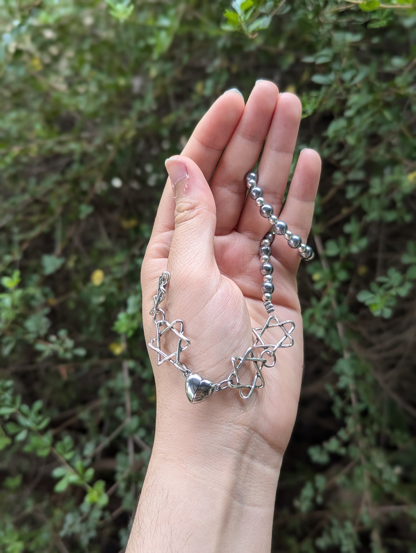 Broken and Healing Jewish Heart Necklace