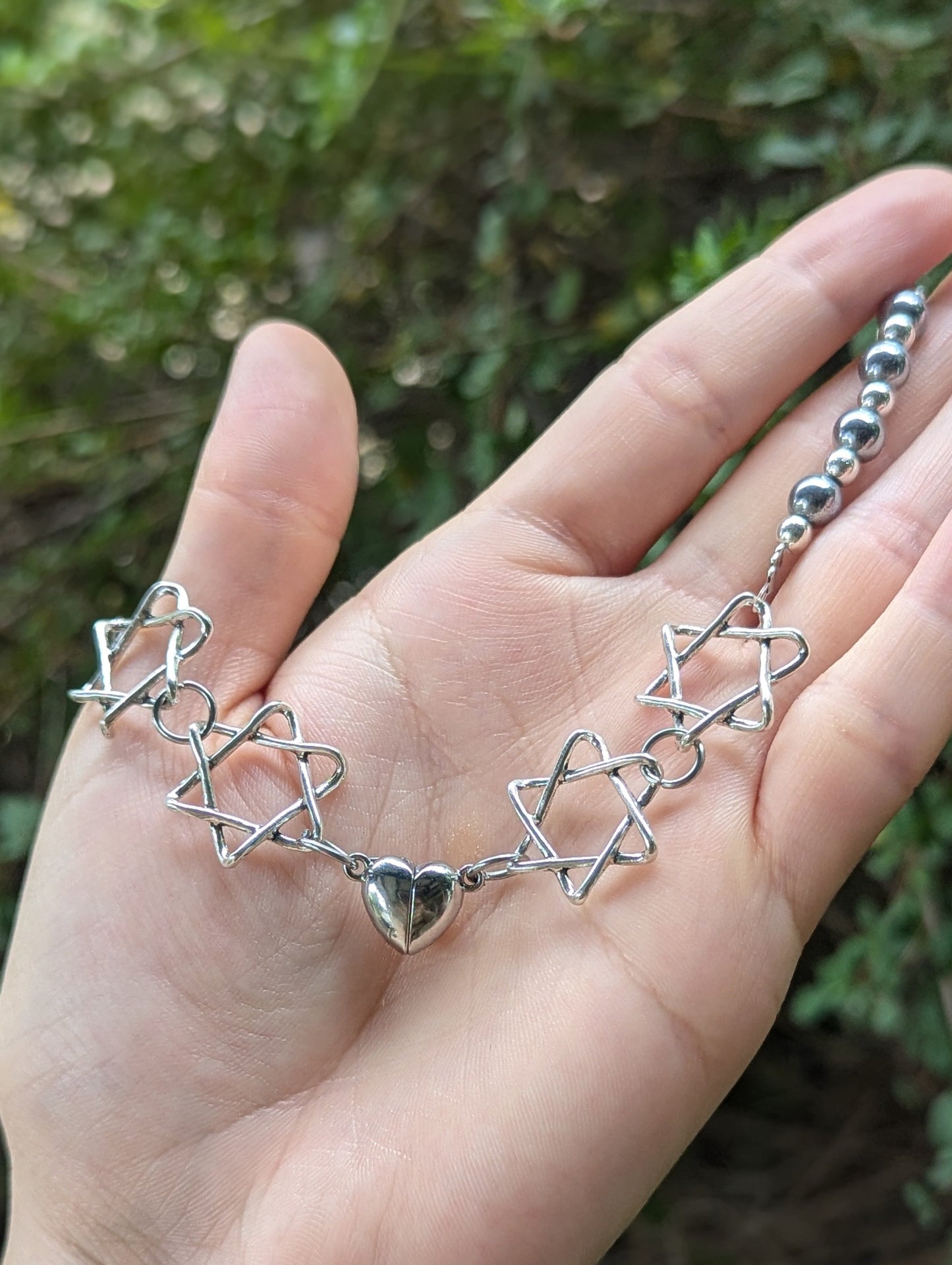 Broken and Healing Jewish Heart Necklace