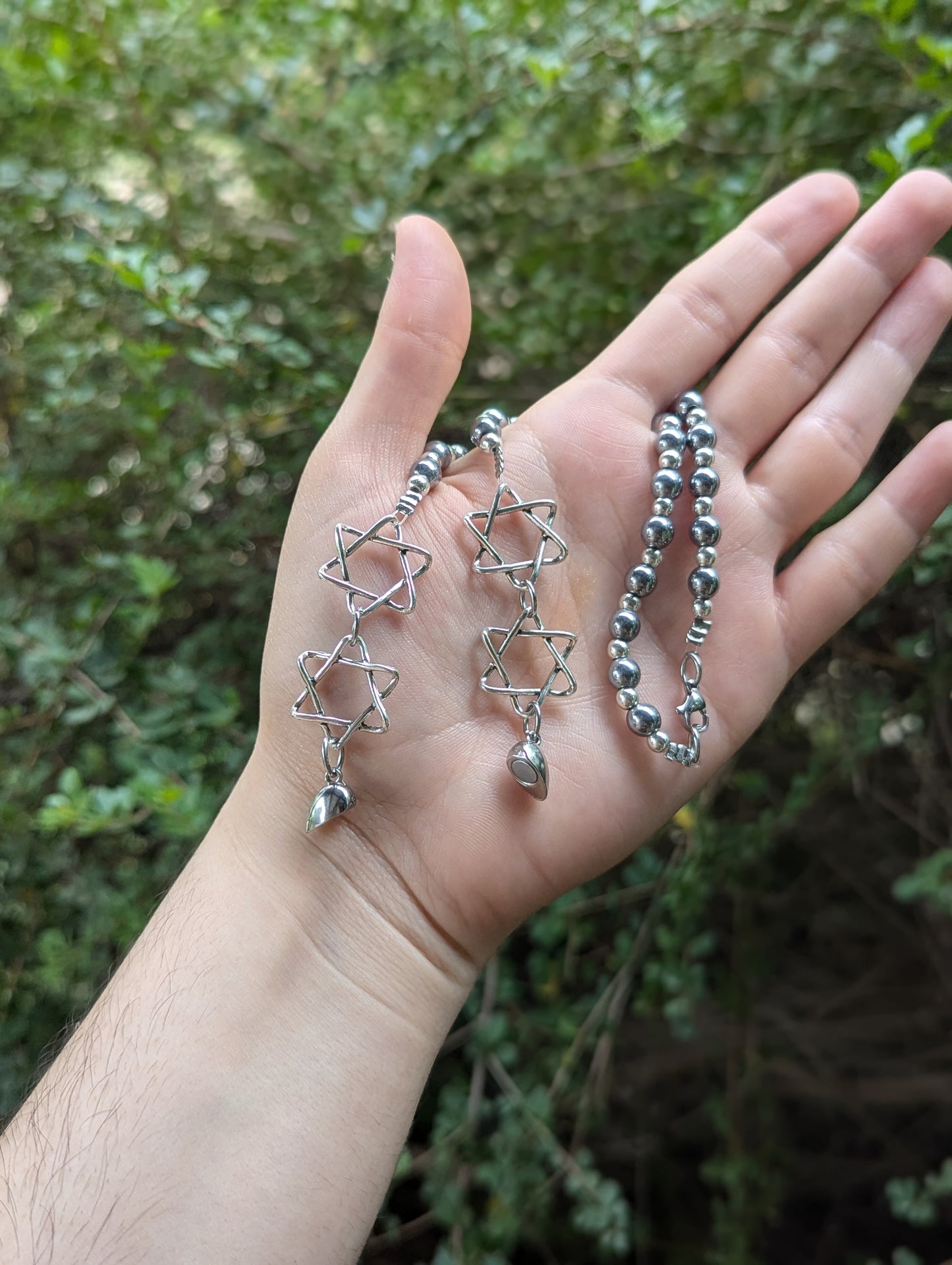 Broken and Healing Jewish Heart Necklace