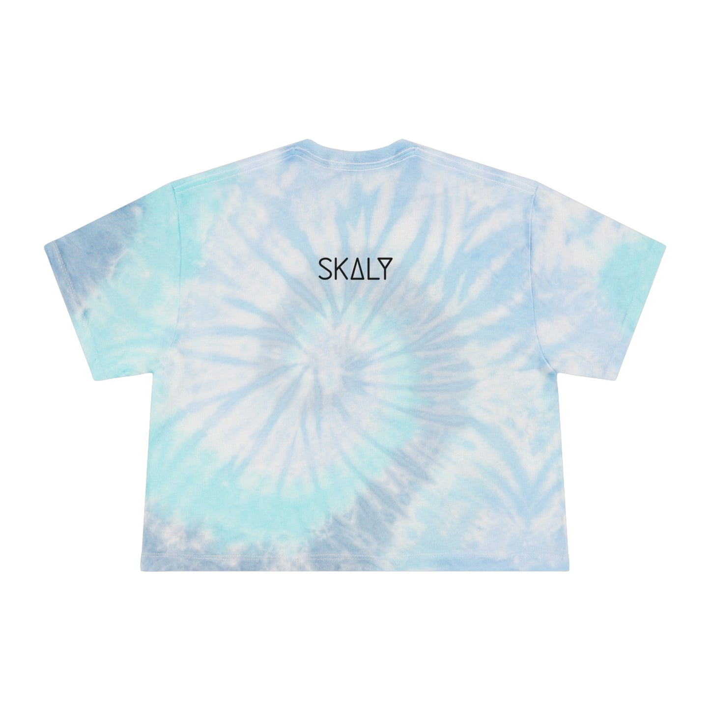 Miracles & Tragedies - Light Blue Tie-Dye Crop Top