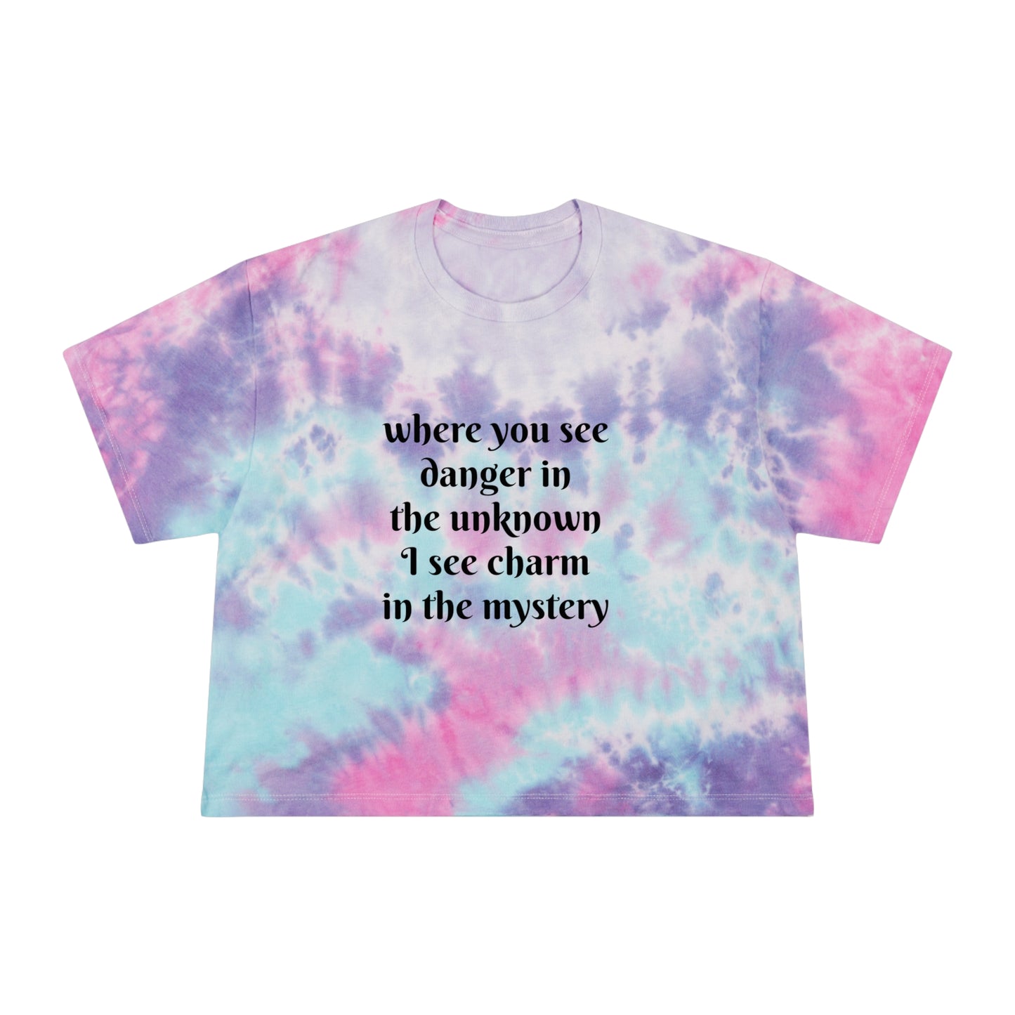 Miracles & Tragedies - Purple Blue Pink Tie-Dye Crop Top (Copy)