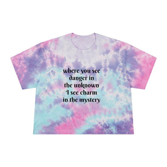 Miracles & Tragedies - Purple Blue Pink Tie-Dye Crop Top (Copy)