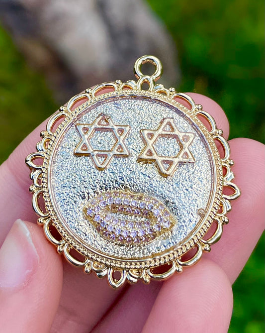 That "Fuck You" Jew Gold plated Resin Pendant