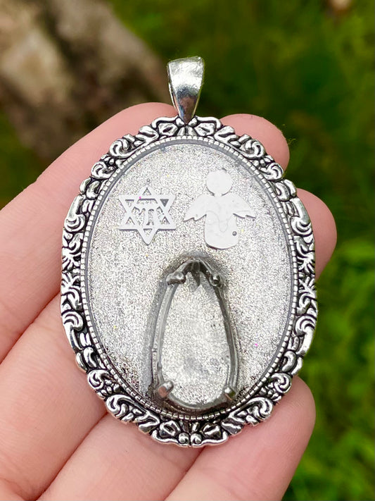 Holy: Angel, Chai Magen David and White Crystal Drop