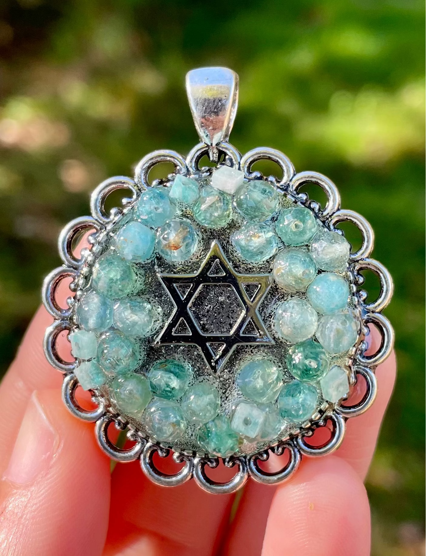 Kyanite Amazonite Gemstones Magen David