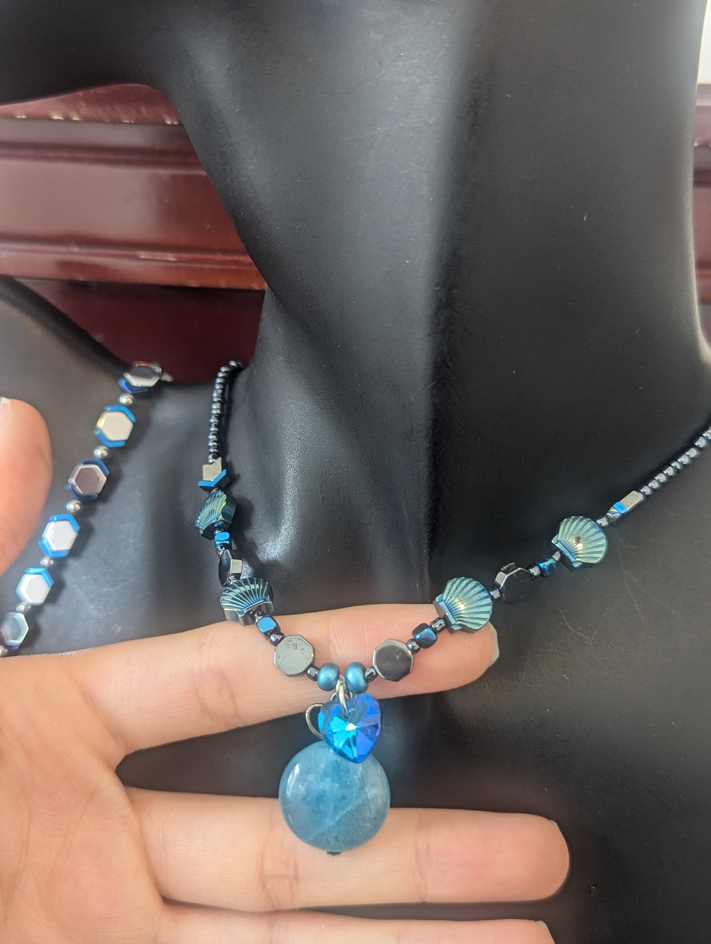 AMERICA East Coast Ocean Blue Agate Set