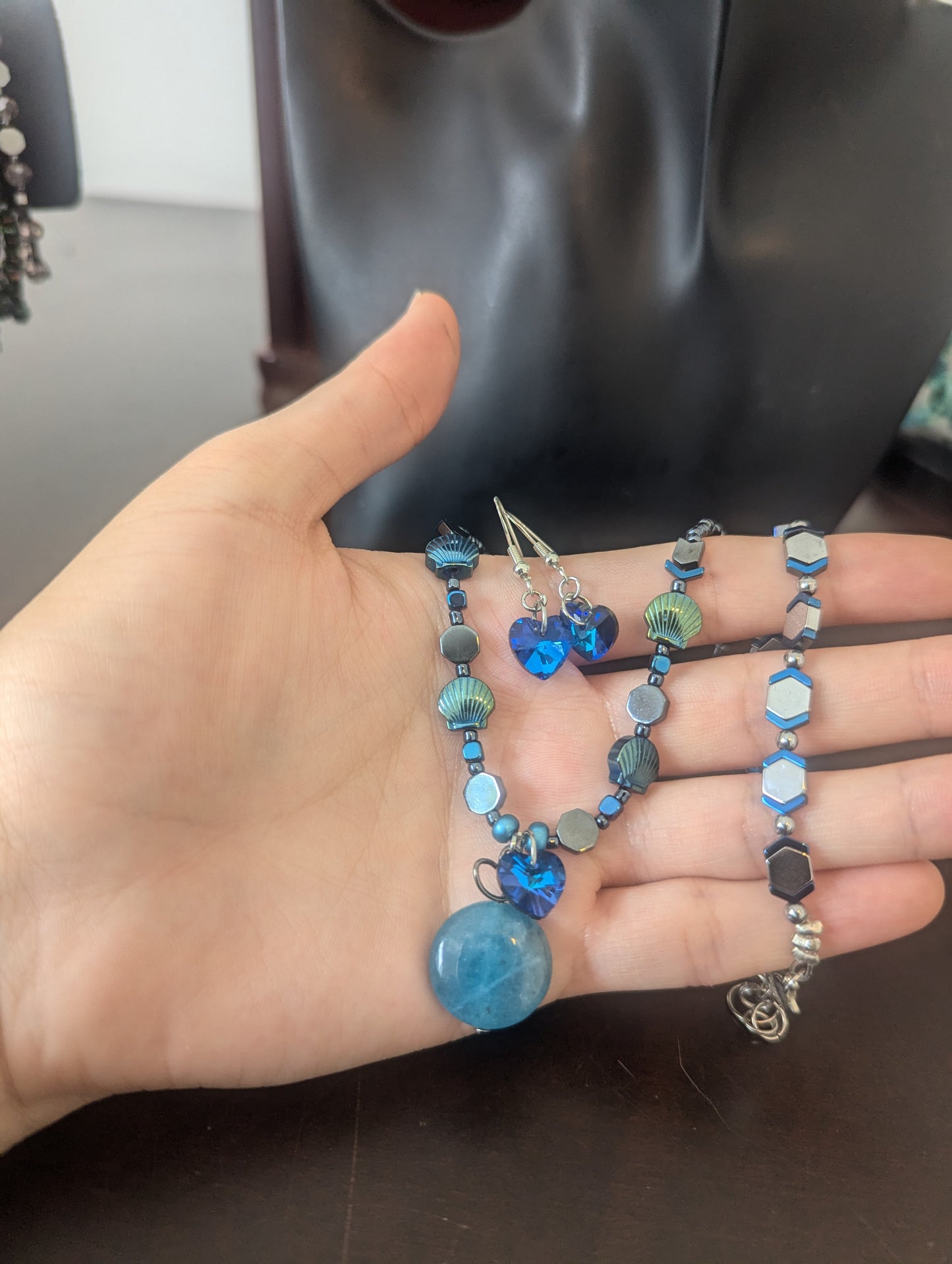 AMERICA East Coast Ocean Blue Agate Set