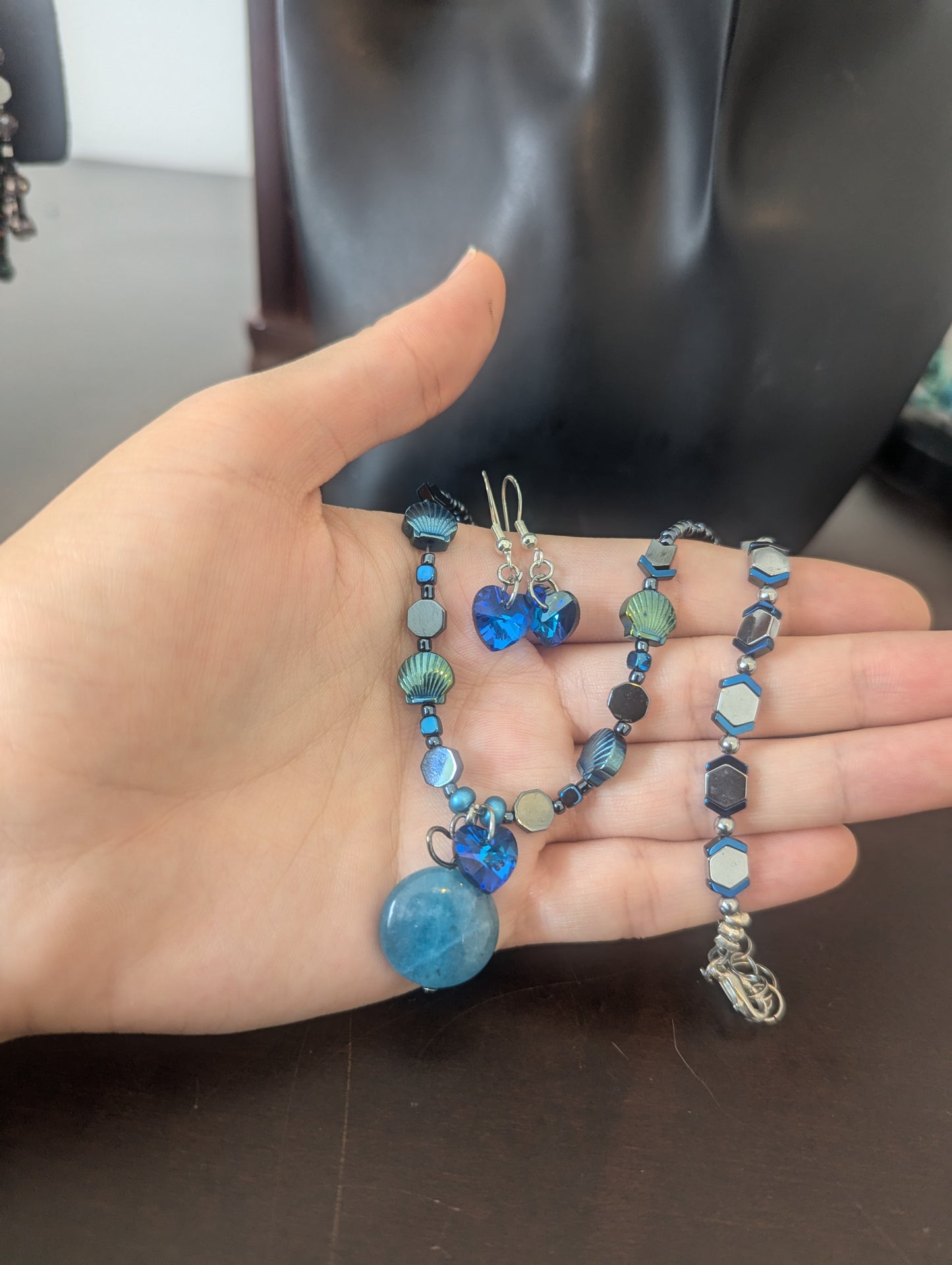 AMERICA East Coast Ocean Blue Agate Set