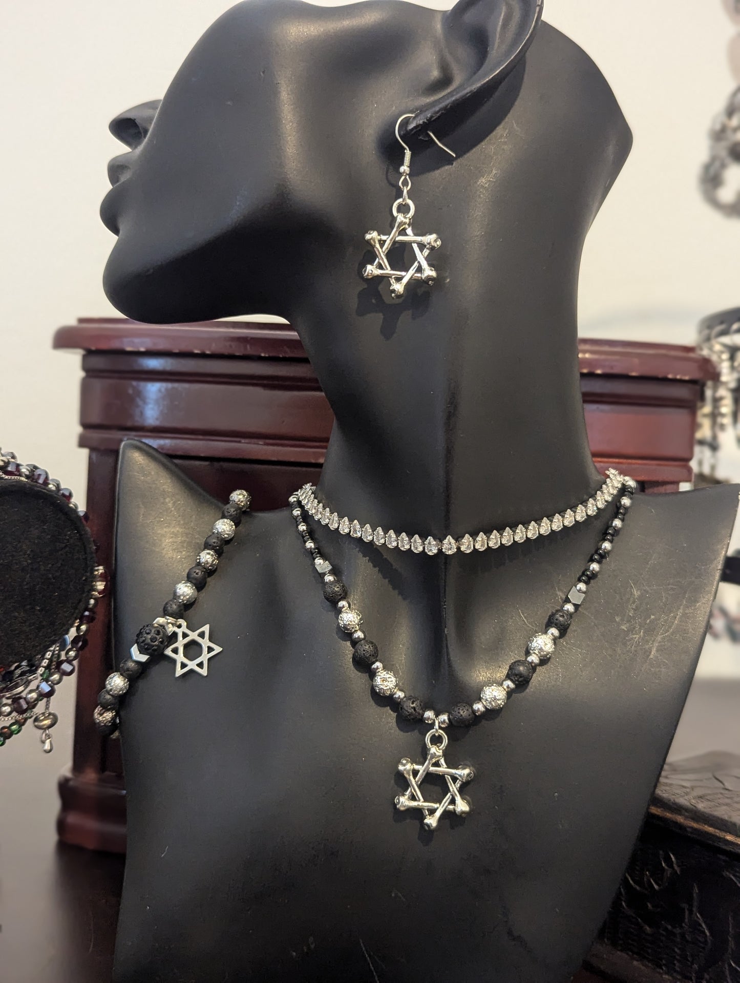 ISRAEL Bone Magen David Set