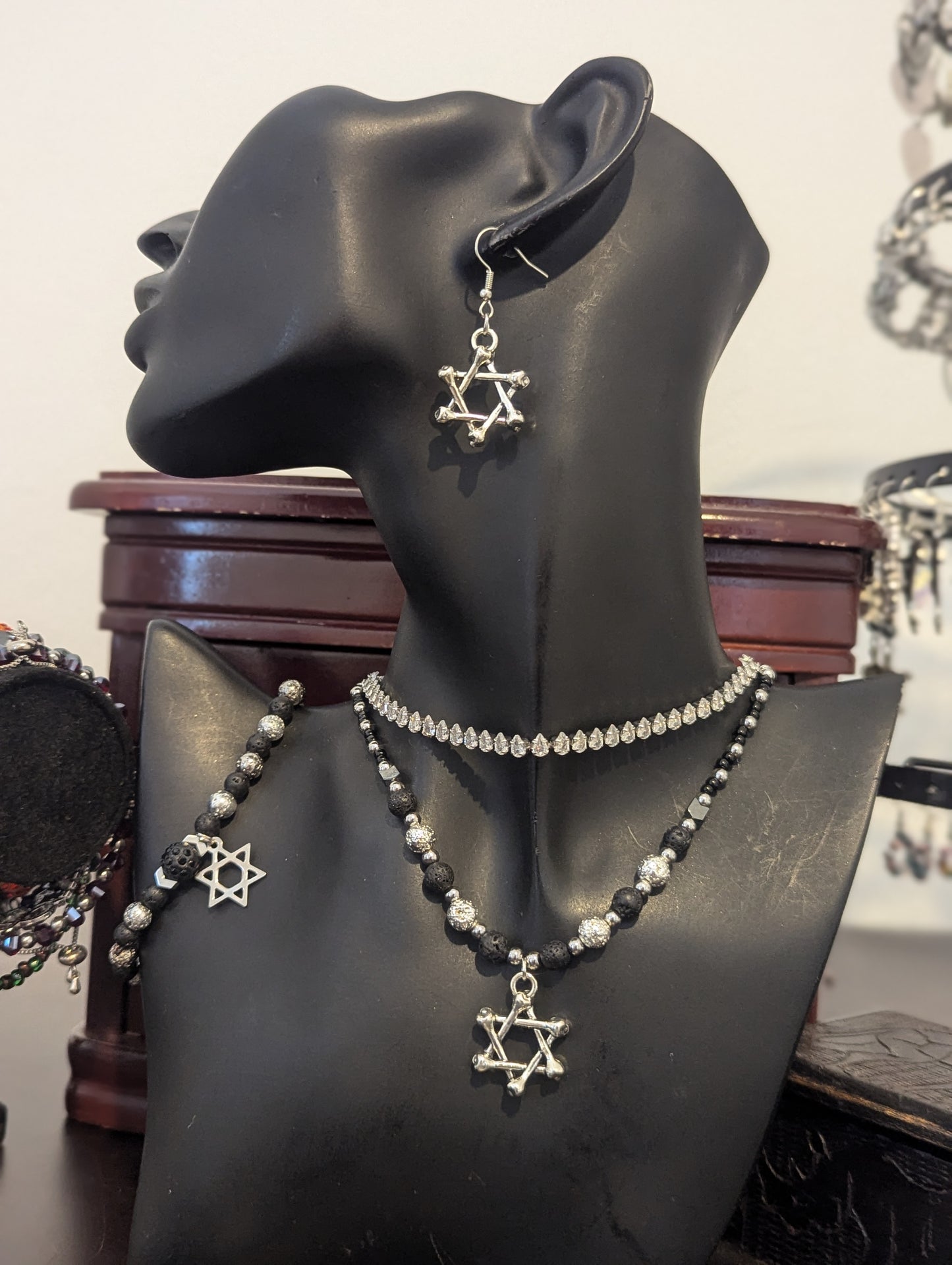 ISRAEL Bone Magen David Set