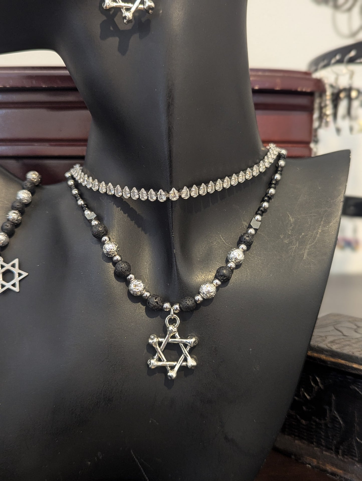 ISRAEL Bone Magen David Set