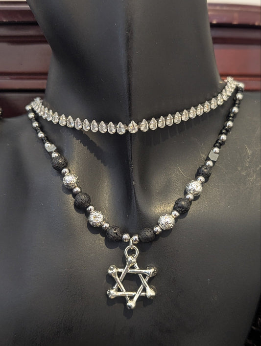 Bone Magen David Set