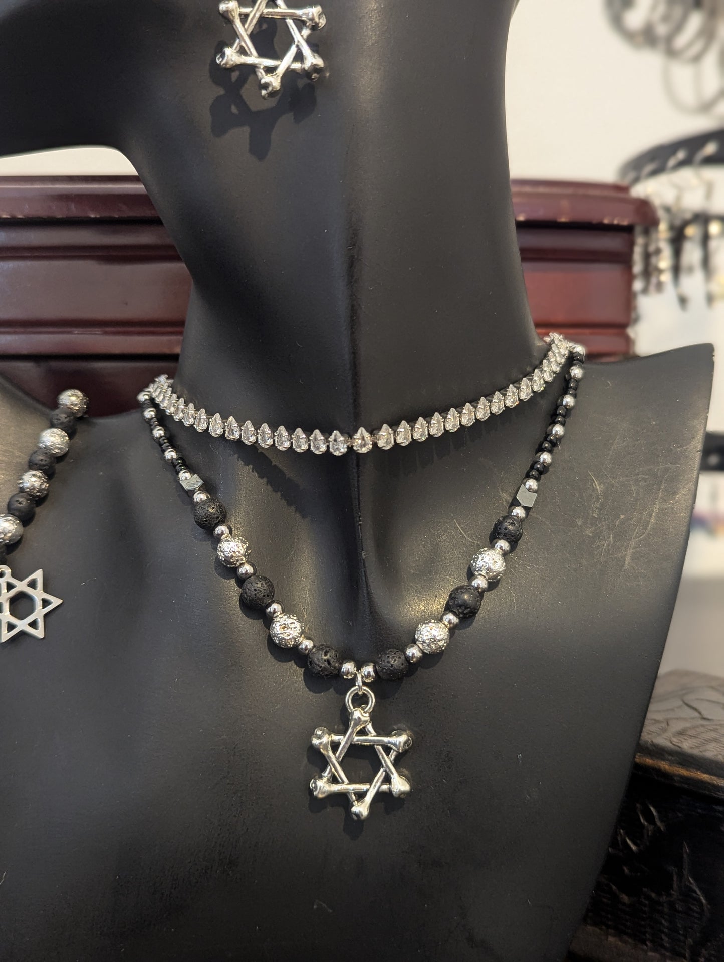 ISRAEL Bone Magen David Set