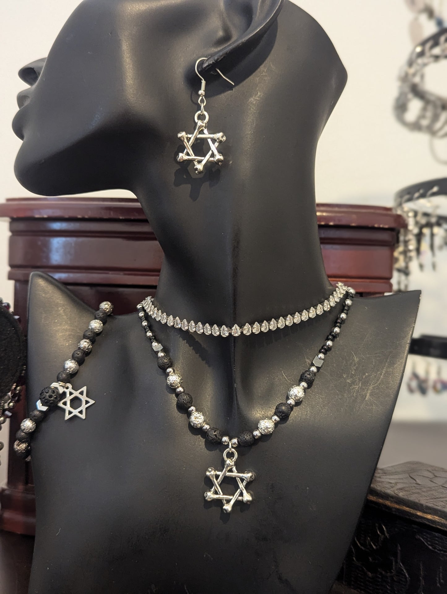 ISRAEL Bone Magen David Set