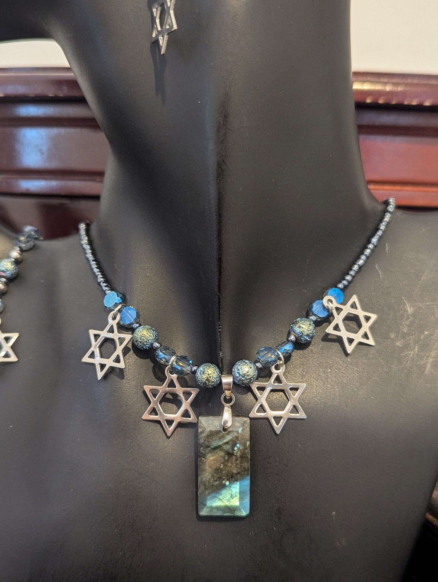 ISRAEL Labradorite Jewish Shine Set