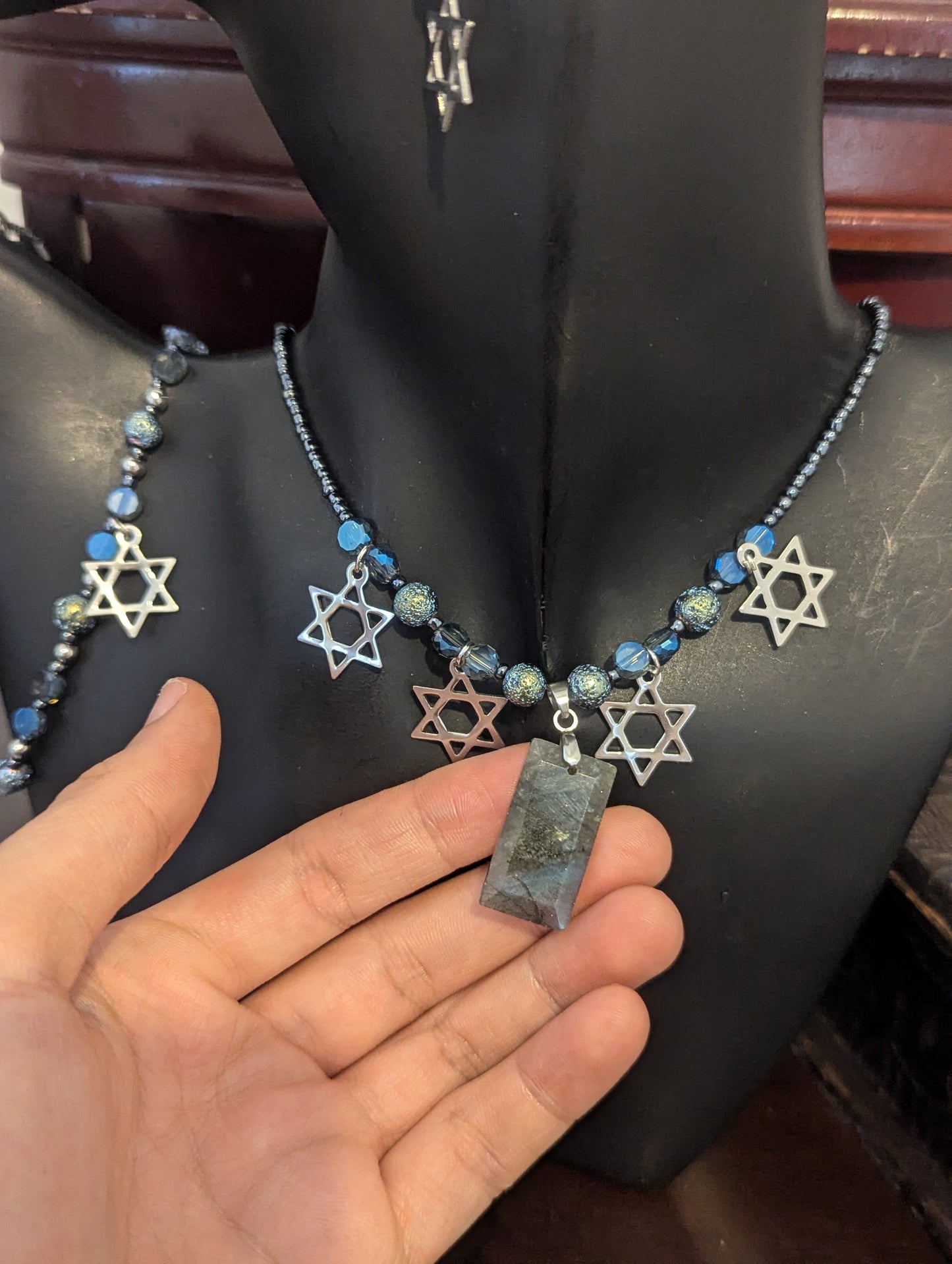 ISRAEL Labradorite Jewish Shine Set