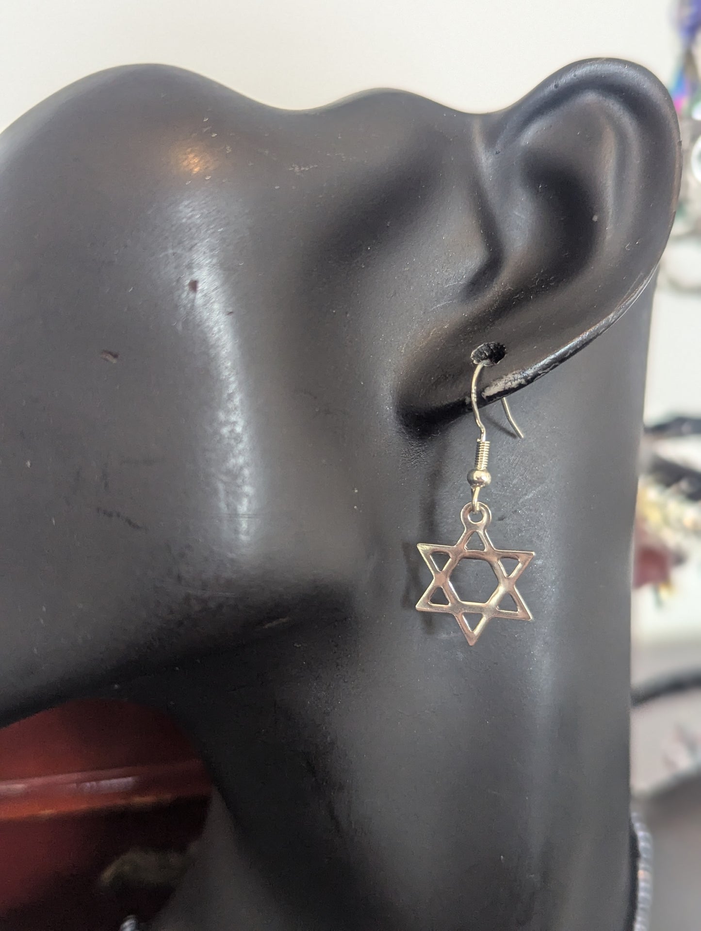 Black Glass Magen David Set