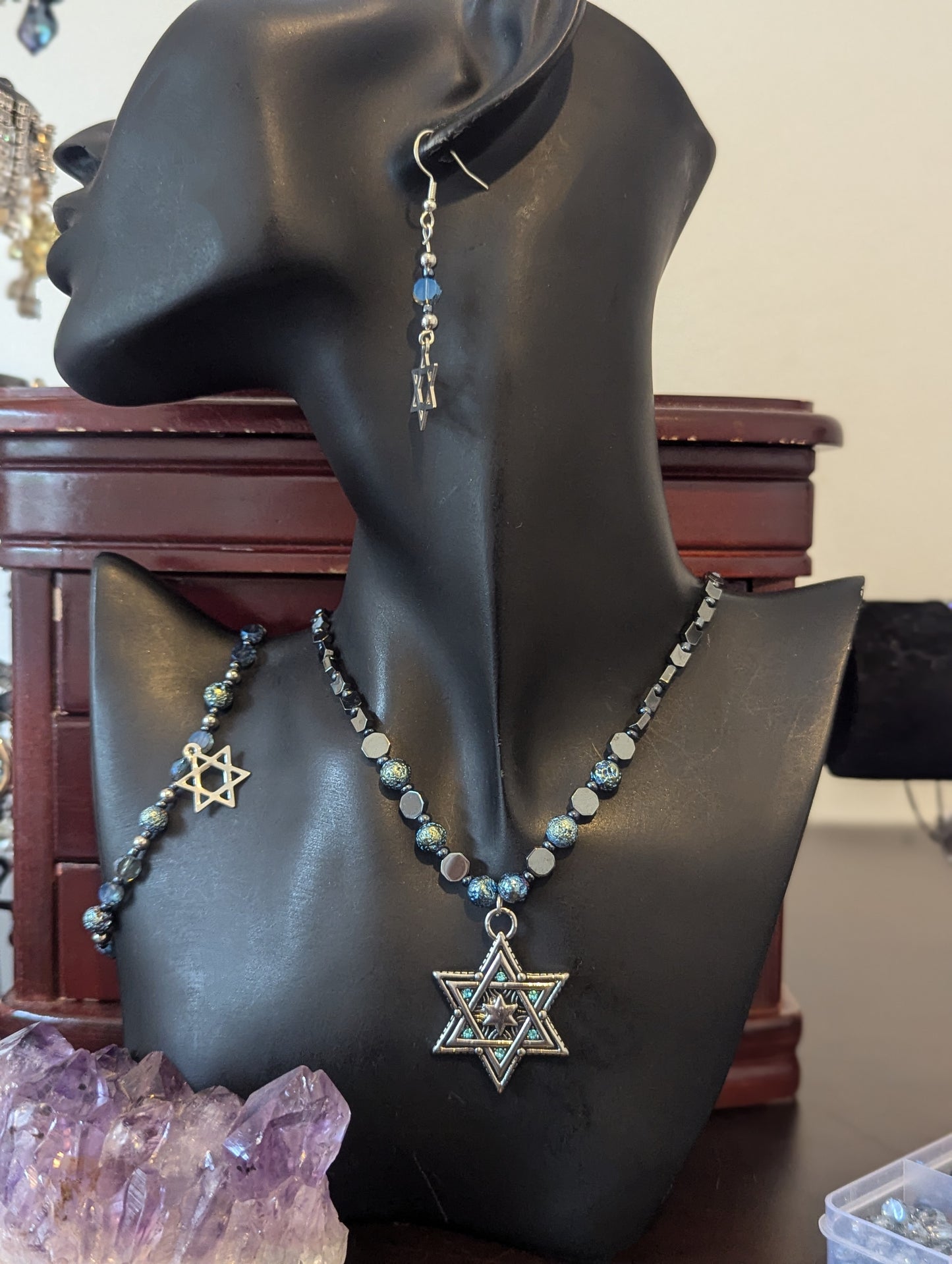 ISRAEL Unisex Starry Magen David Set