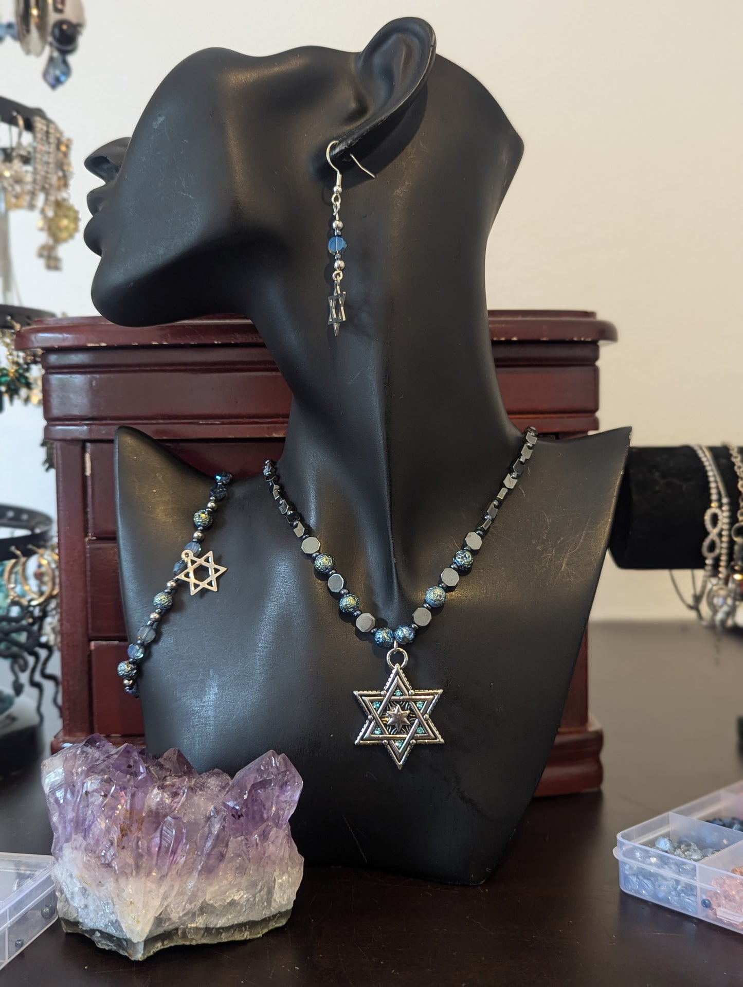 ISRAEL Unisex Starry Magen David Set