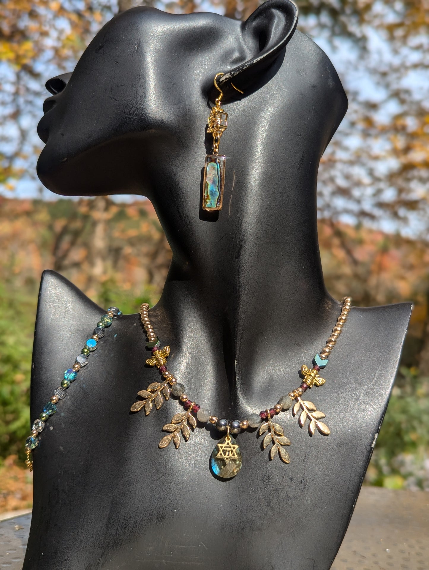 Chai, Labradorite and Bees Set