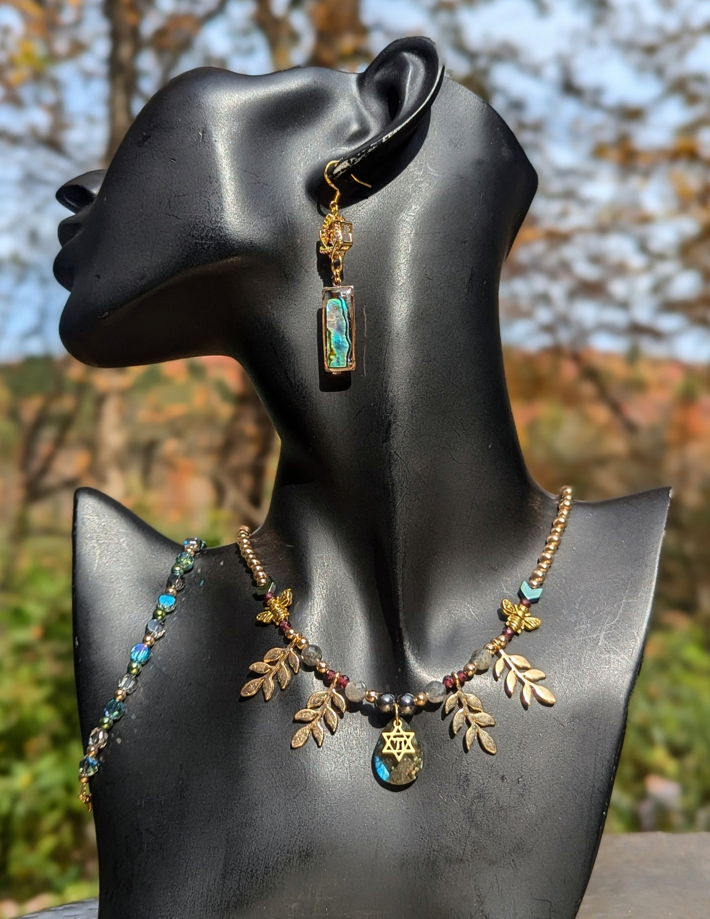 Chai, Labradorite and Bees Set