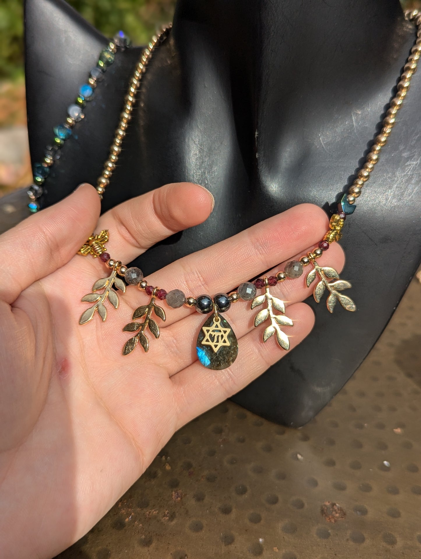 Chai, Labradorite and Bees Set