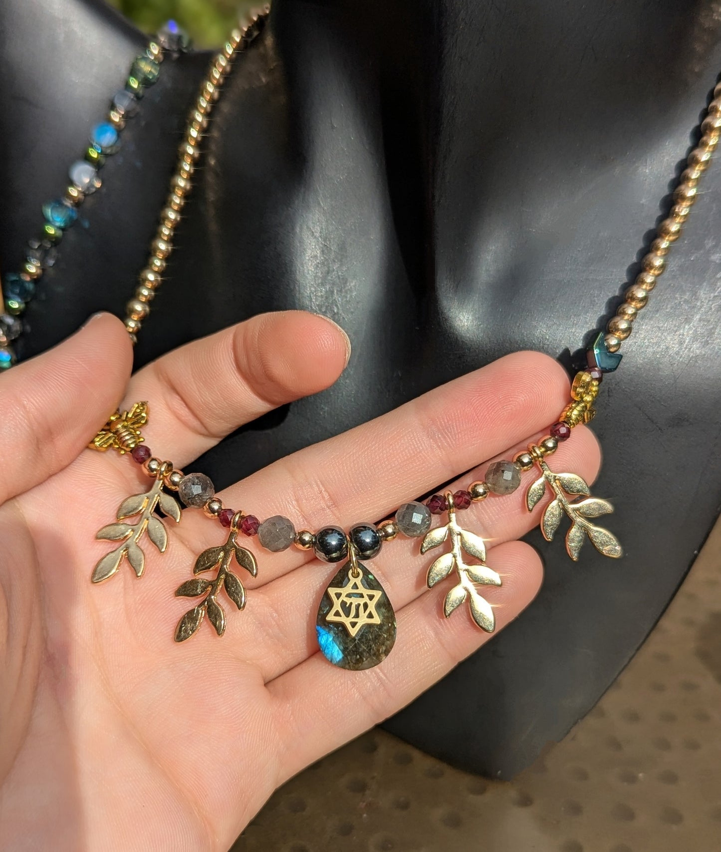 Chai, Labradorite and Bees Set