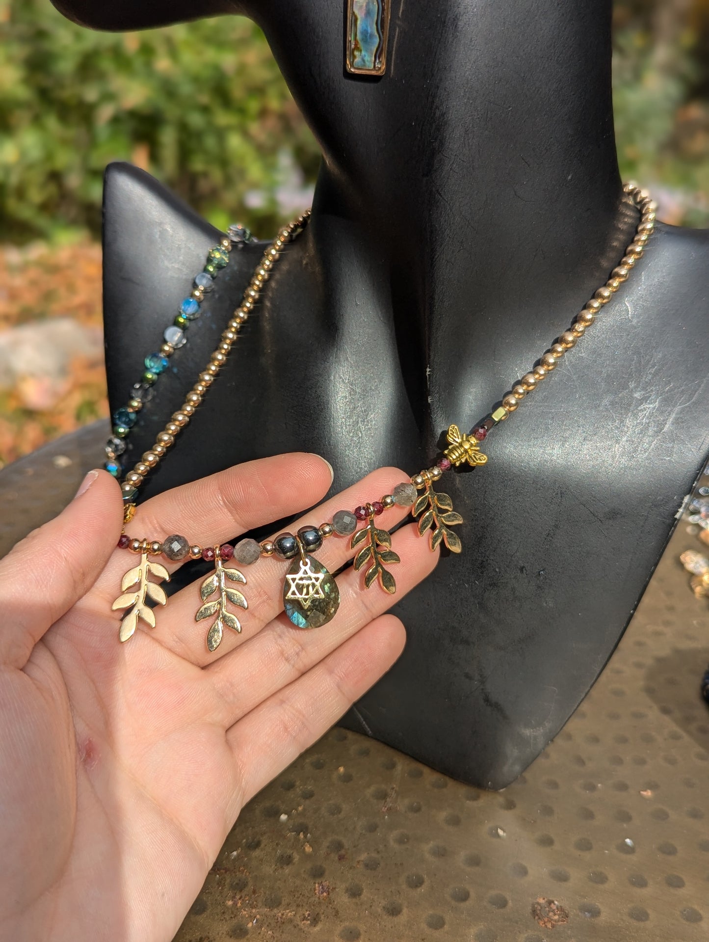 Chai, Labradorite and Bees Set