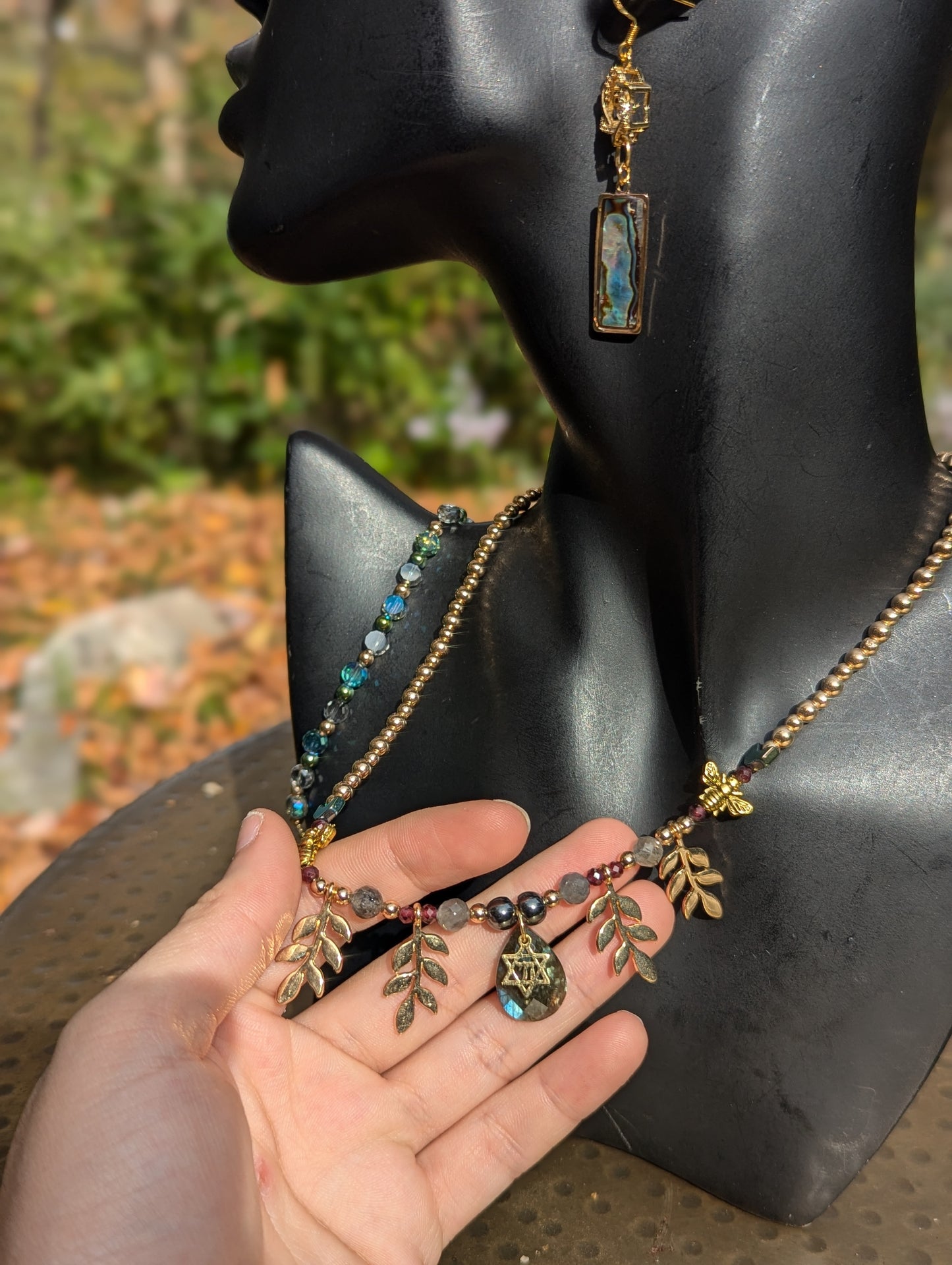 Chai, Labradorite and Bees Set