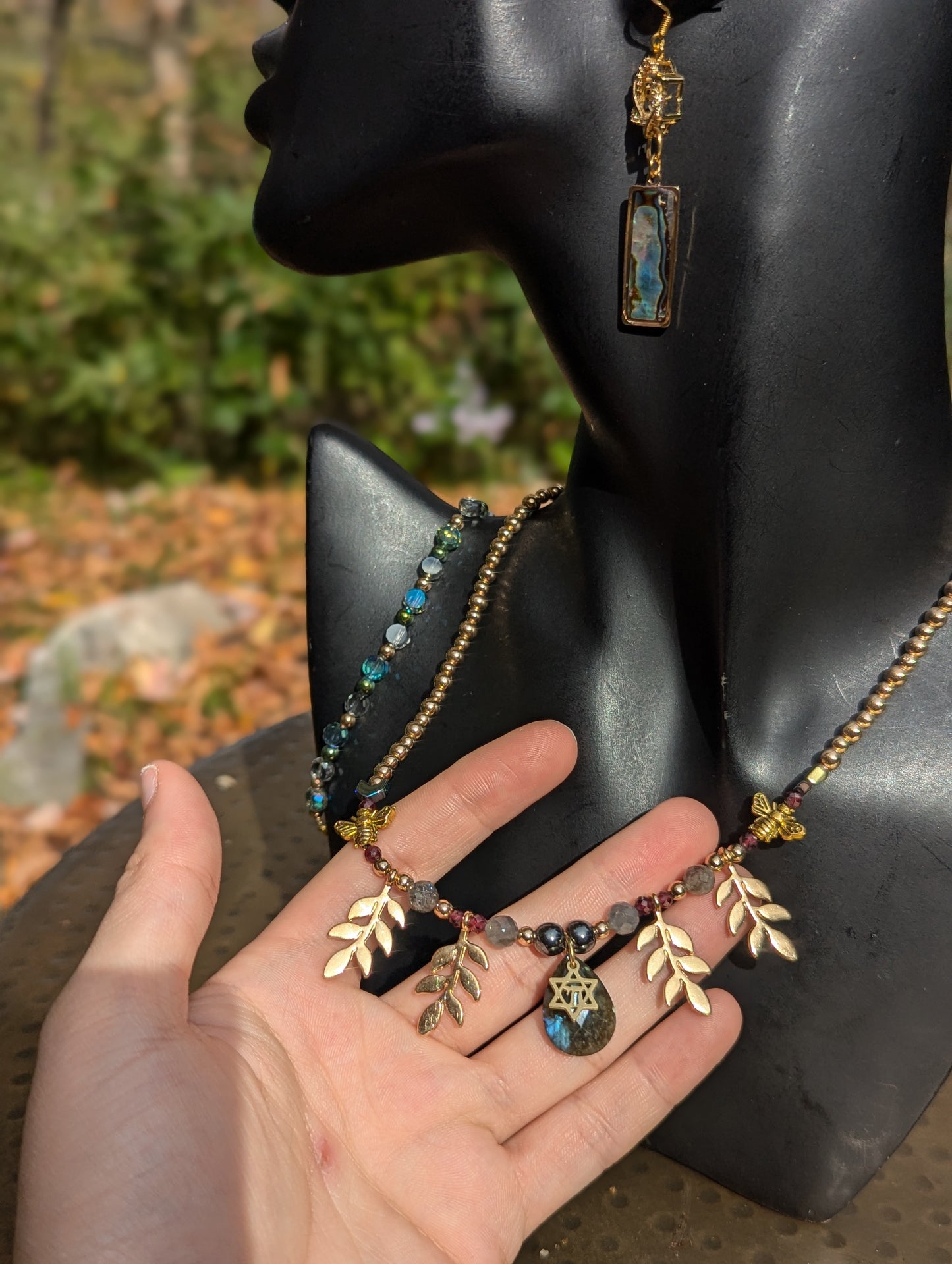 Chai, Labradorite and Bees Set