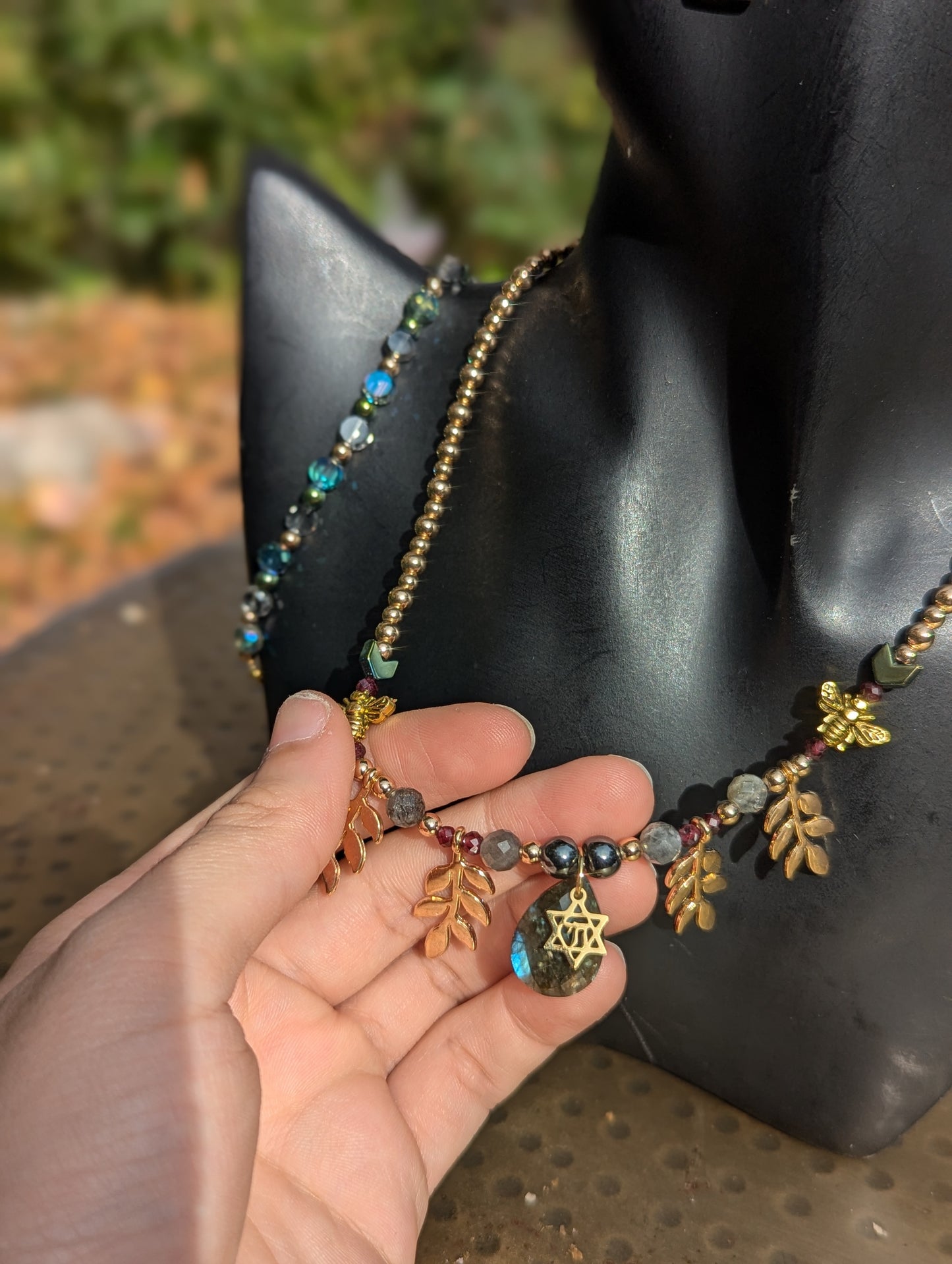 Chai, Labradorite and Bees Set