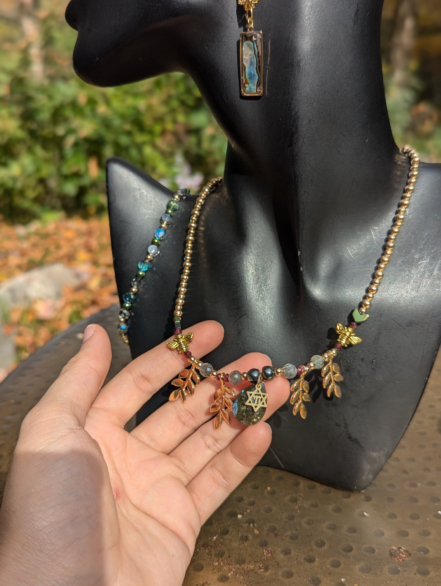 Chai, Labradorite and Bees Set