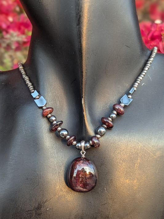 Garnet & Rose Quartz Set