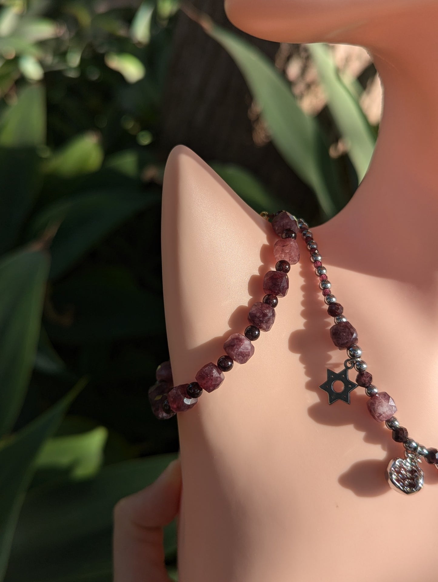 Pomegranates, Garnet, Red Zirconia Set